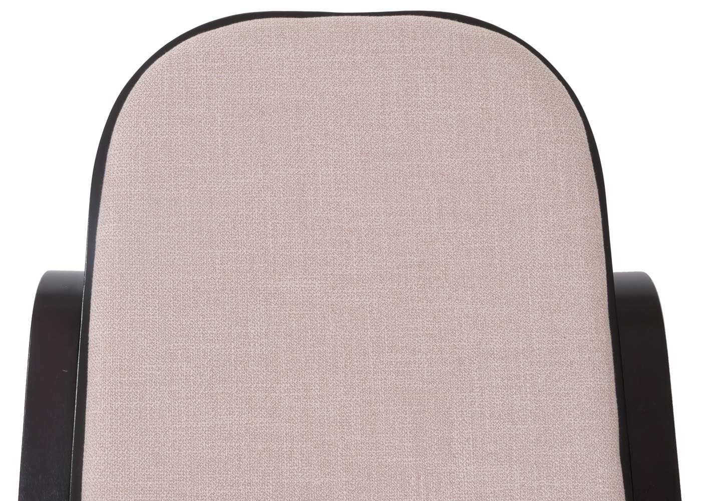 Homy - Mecedora de Madera M41 en roble, color nogal/cubierta beige