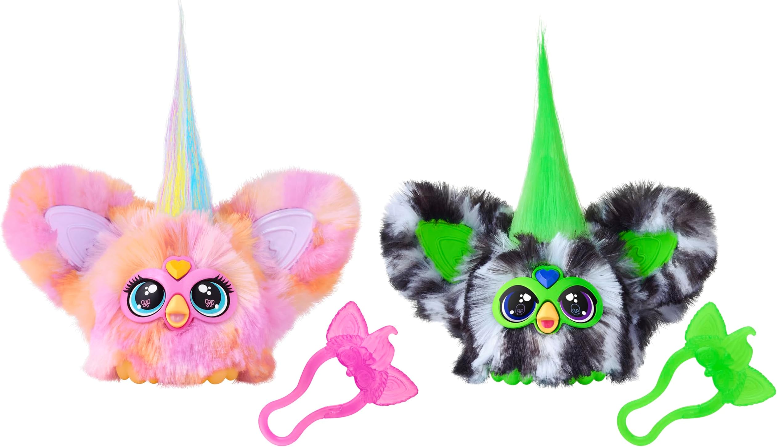 Furblets Fierce & Fabulous 2 Pack, Greenie-Meanie & May-May with 45 Sounds Each, Electronic Plush Toys for Girls & Boys, Ages 6+ (Amazon Exclusive)