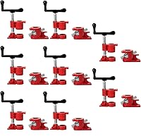 DUPDMKIN 8-Pack 3/4 Inch Heavy Duty Pipe Clamps for Woodworking - Quick Release Wood Gluing Clamps for DIY, Carpentry & Home Projects