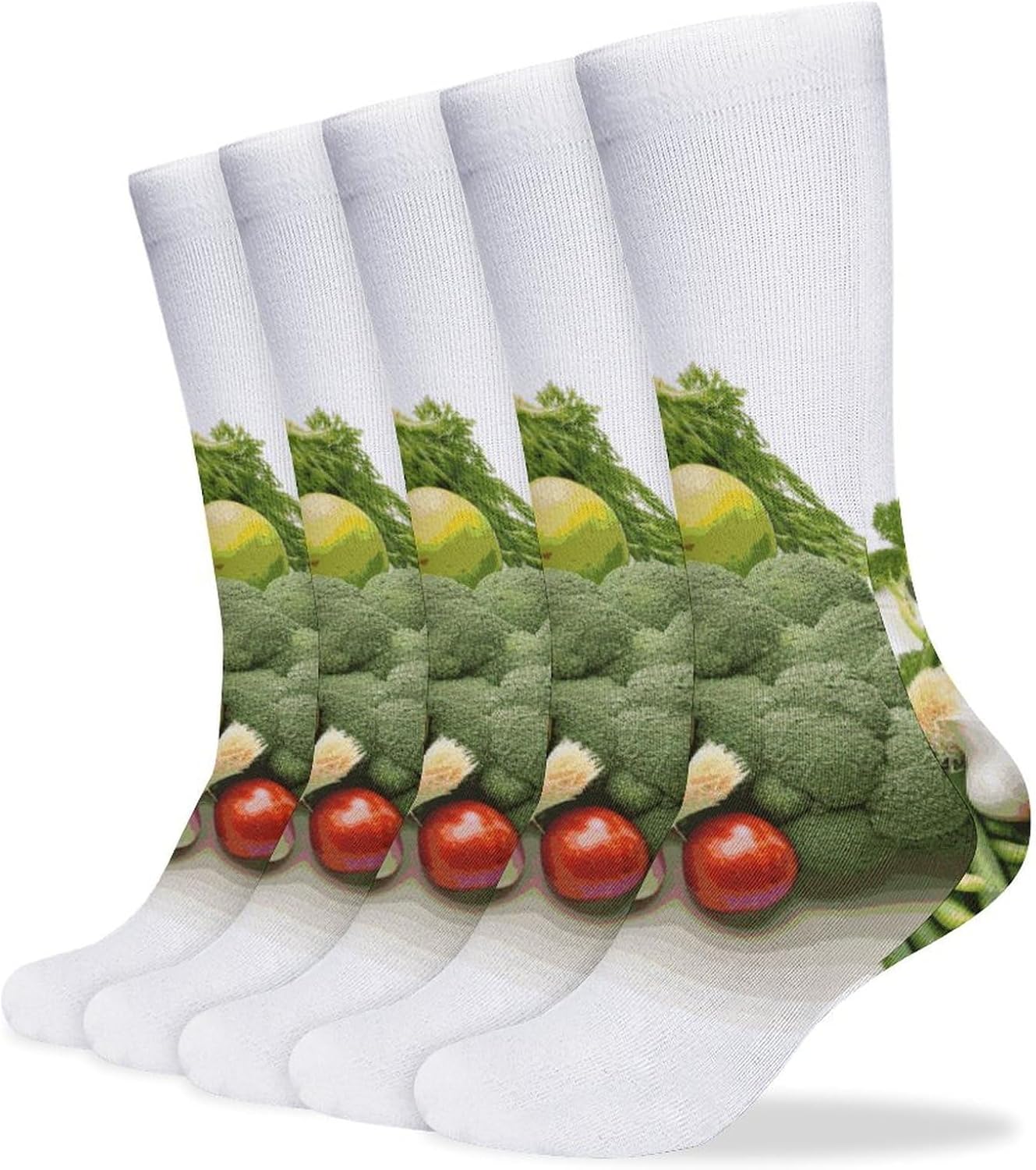 Fresh Vegetables And Fruits Stocking - Cute Casual Long Athletic,Crew Sock for Men Women,Running Socks Soft Breathable for Gift
