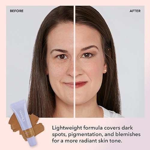 Miniatura 4 de Clover Skin Is In Serum Foundation  Suero facial hidratante, base ligera, libre de crueldad animal y vegano, con escualano y cera de semillas de