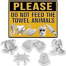 LEIFIDE 6 Pcs Cruise Door Decorations Magnetic Towel Animals Car Magnets Sticker Ocean Cruise Ship Door Decorations Funny Fridge Decor(Assorted)