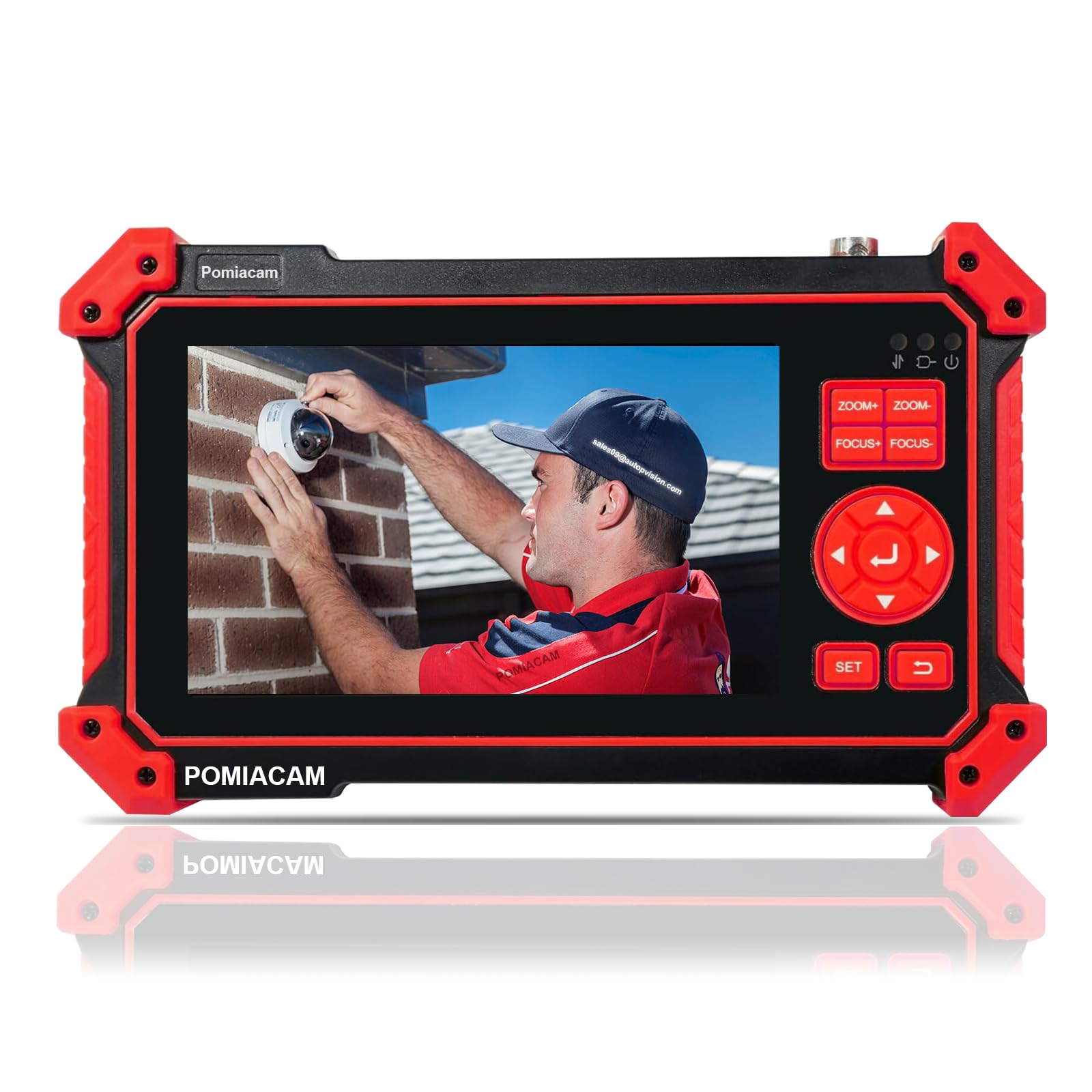 Tester per telecamera CCTV HD-2950, 8MP TVI CVI AHD CVBS Tester per fotocamera analogica da 5 pollici TFT-LCD Test cavo UTP Ingresso HDMI e VGA RS485 PTZ Control Audio Test 12V Potenza di uscita