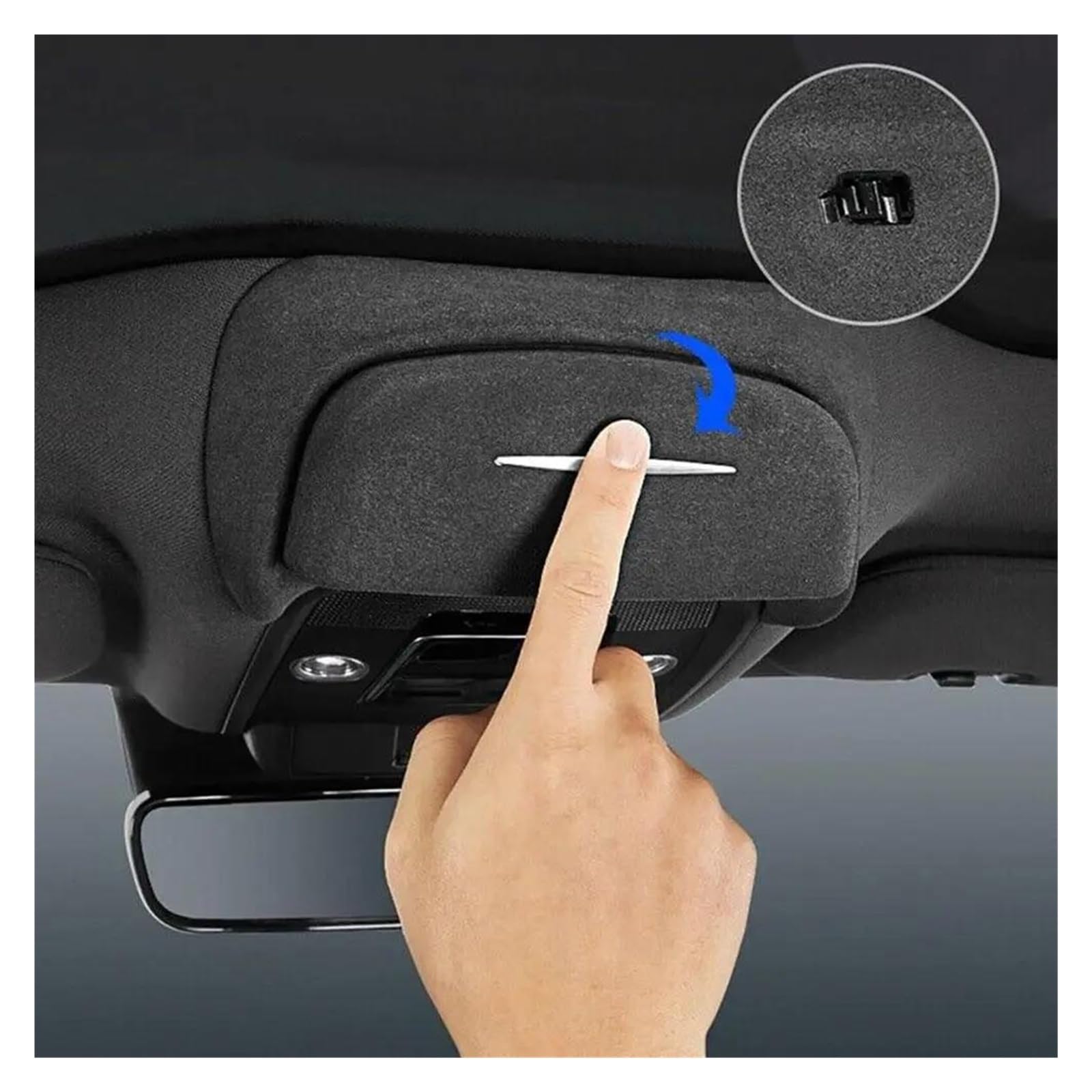 Sonnenbrillenhalter FÜR BYD FÜR Seal Sonnenbrillen Aufbewahrungsbox Auto Brillenetui Deckenhalter Organizer Innenzubehör Brillenhalter Auto Visier(ABS)