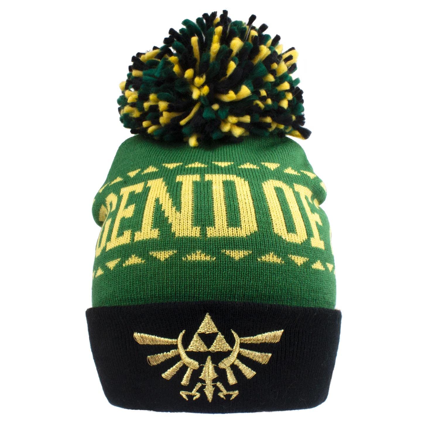 Heroes Inc. Strickmütze: Legend of Zelda Logo Beanie, Grüne Unisex Baskenmütze