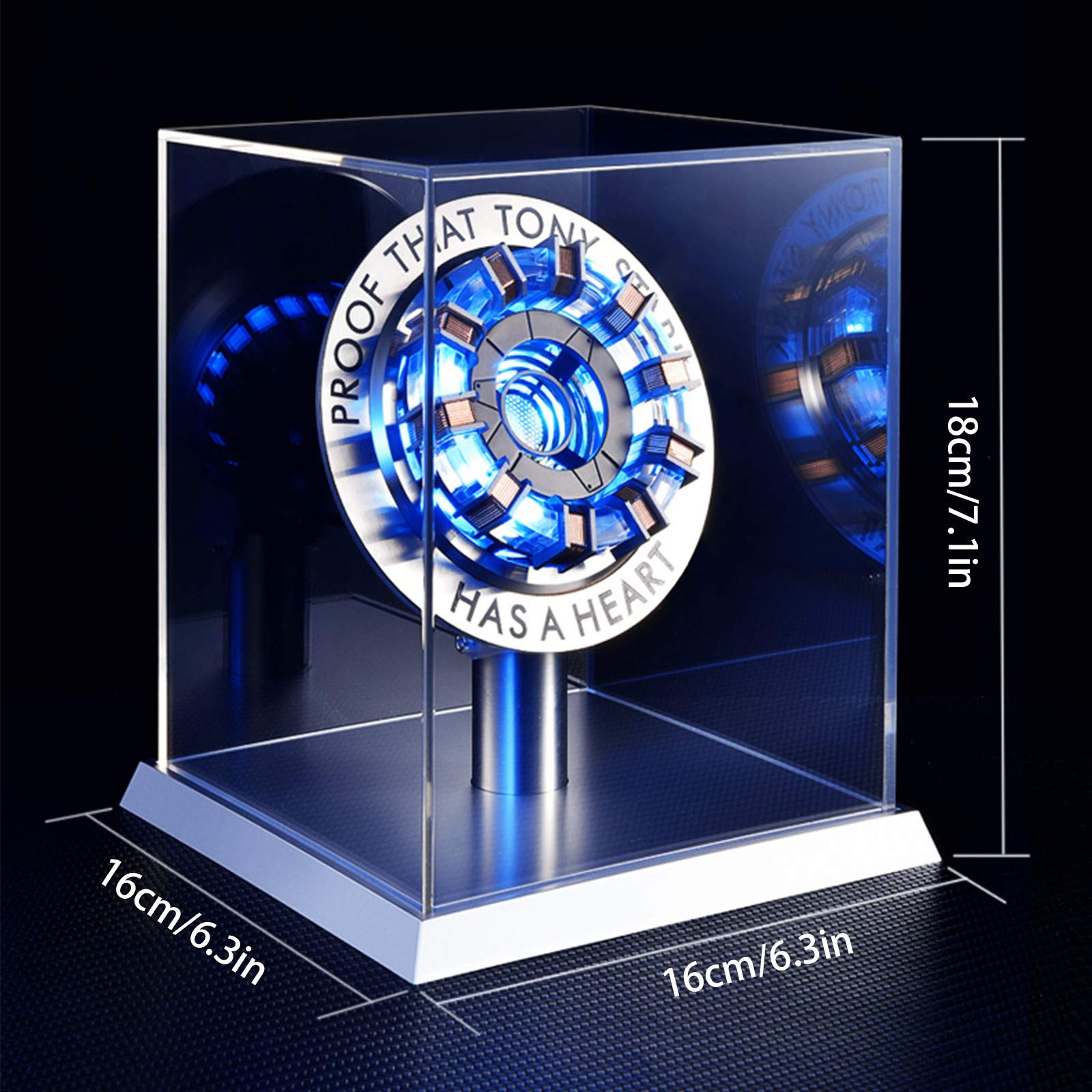 MK2 acrylique Tony ARC réacteur modèle 1: 1 Iron Man Arc Reactor Kit de bricolage USB lampe de poitrine accessoires de film avec lumière LED pour Collection et cadeau MK2