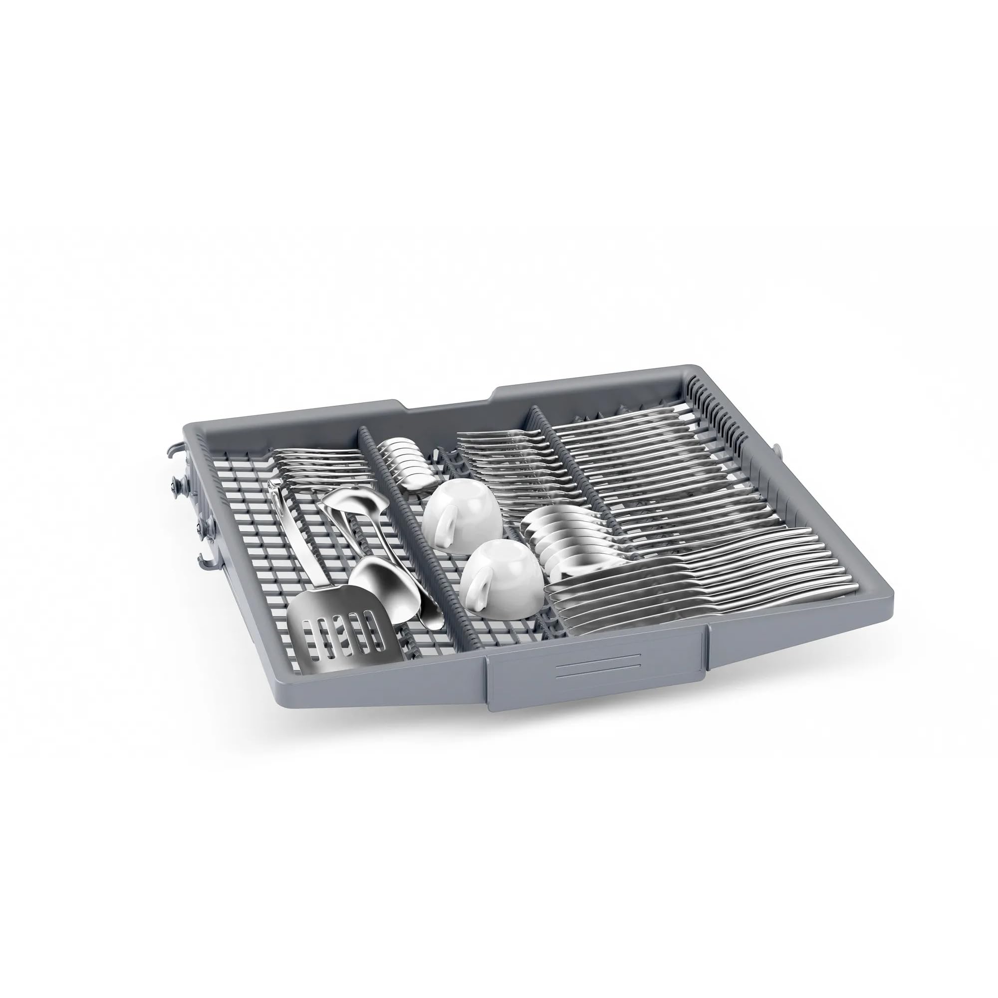 NEFF S125ECS15E, N 50, Lavavajillas empotrables inteligentes de 60 cm, fabricado en Alemania, cajón para cubiertos, muy silencioso, Open Dry, limpieza potente con Chef 70°C, Aqua Stop, acero cepillado