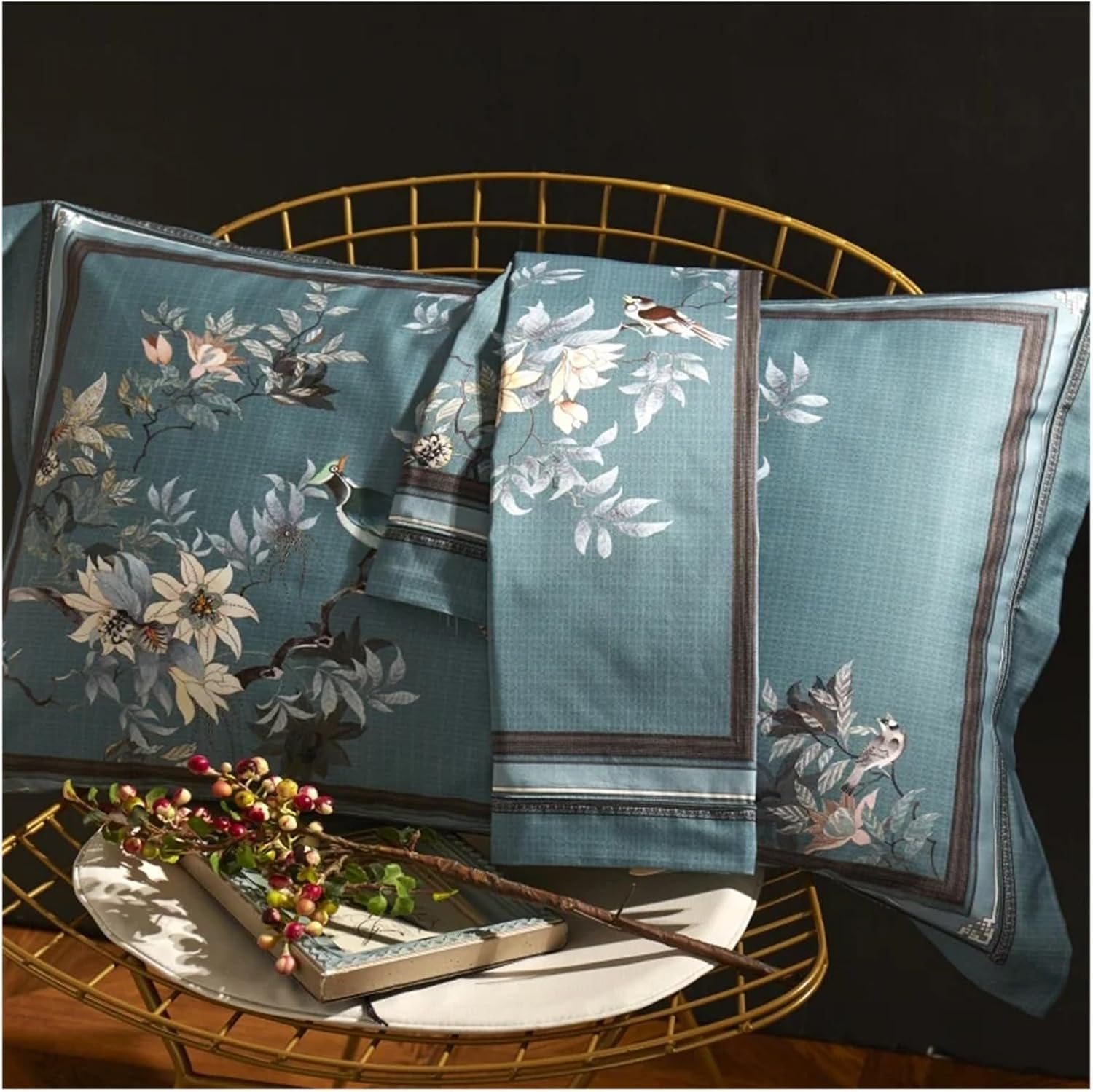 1000TC Luxury Egyptian Cotton Embroidery Bedding Set Soft Queen King Size Bedding Sets Bed Sheet Duvet Cover Set Bed Linen,Bed