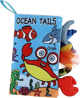 Toyvian Livro De Pano De Cauda Livro De Cognição Animal Livro De Treinamento De Cognição Livro De Desenvolvimento Sensorial Livro De Pano Infantil Livro De Pano Montessori Adereço De