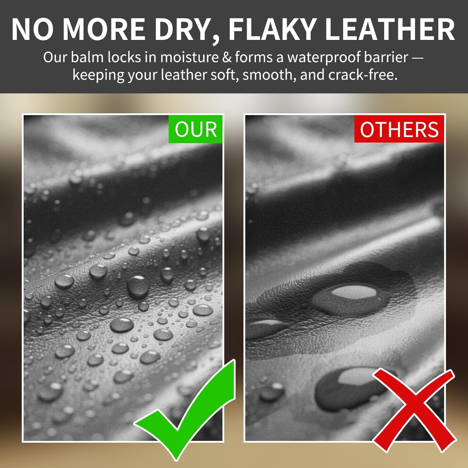 Leather Recoloring Balm and Scratch Repair Kit, Dark Gray Leather Restorer for Couches, Furniture, Car Seats, Leather Paint & Stain for Sofa, Chairs, Bags, and More - Image 4