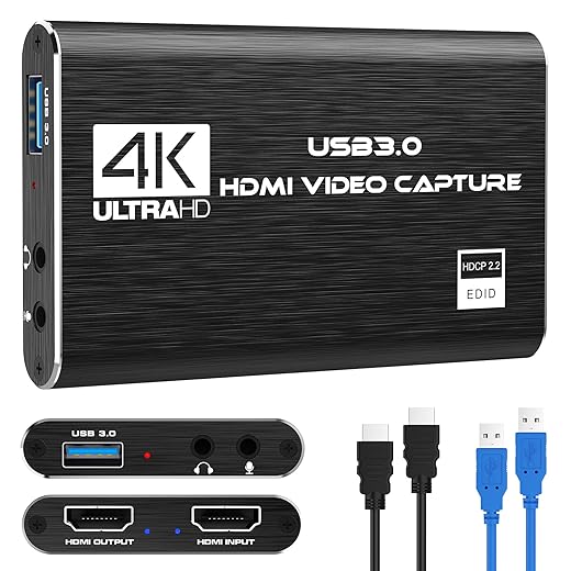 USB 3.0 1080p60 HDMI Capture Card for Streaming