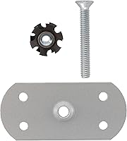 Vista 5 de RecPro Almohadilla de escalera rectangular con tornillo y tuerca de estrella para escalera exterior RV (negro)