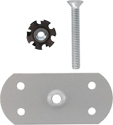 Miniatura 5 de RecPro Almohadilla de escalera rectangular con tornillo y tuerca de estrella para escalera exterior RV (negro)