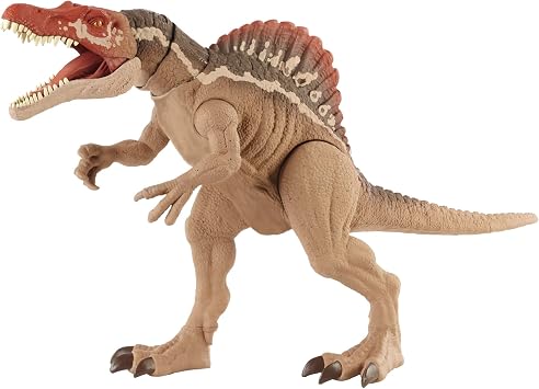 Mattel Jurassic World Bite It! Spinosaurus HCG54 Total Length 21.7 inches 55 cm Ages 4 and up Present Brown