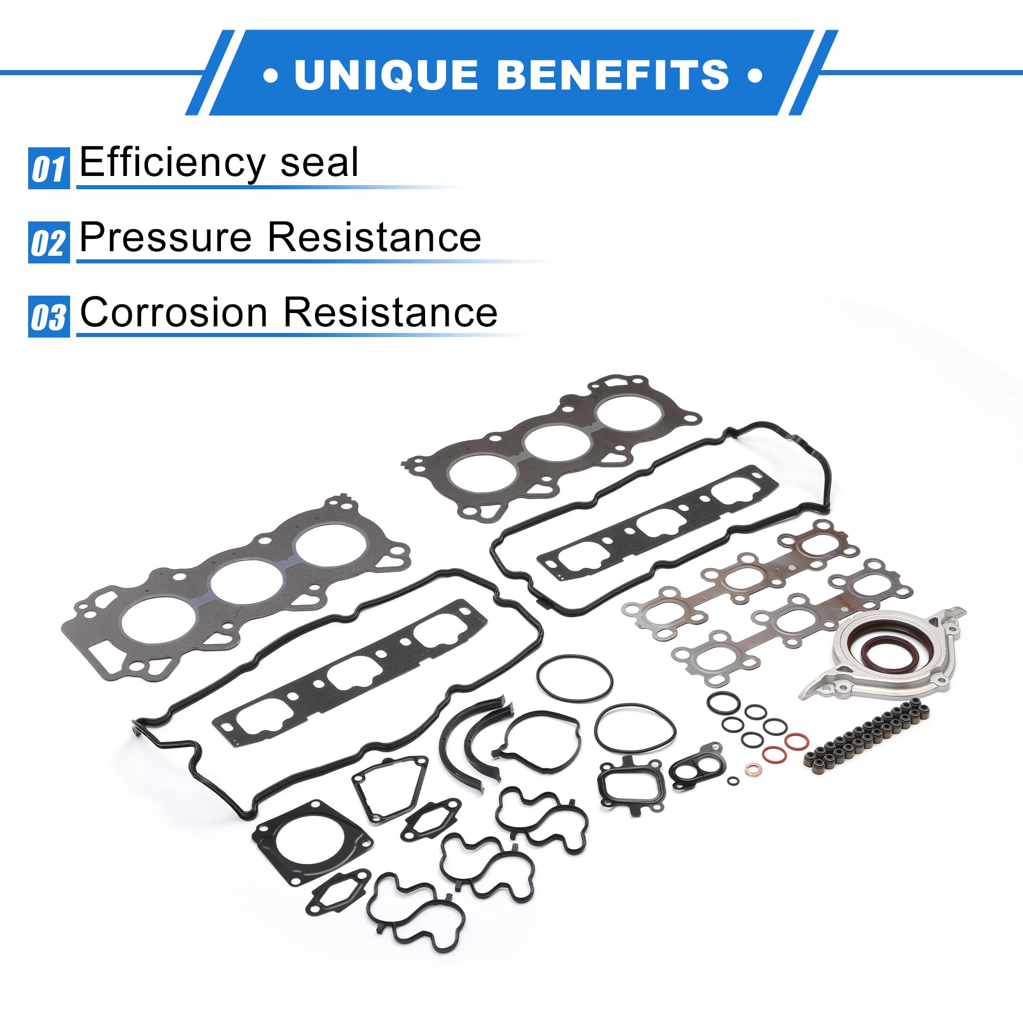 Guarnizione Testata Cilindri Per Nissan VQ20/A33 1 Set | Materiale In Metallo Gomma, Numero OE 101016Y225, Resistenza Alle Alte Temperature E Prestazioni Stabili