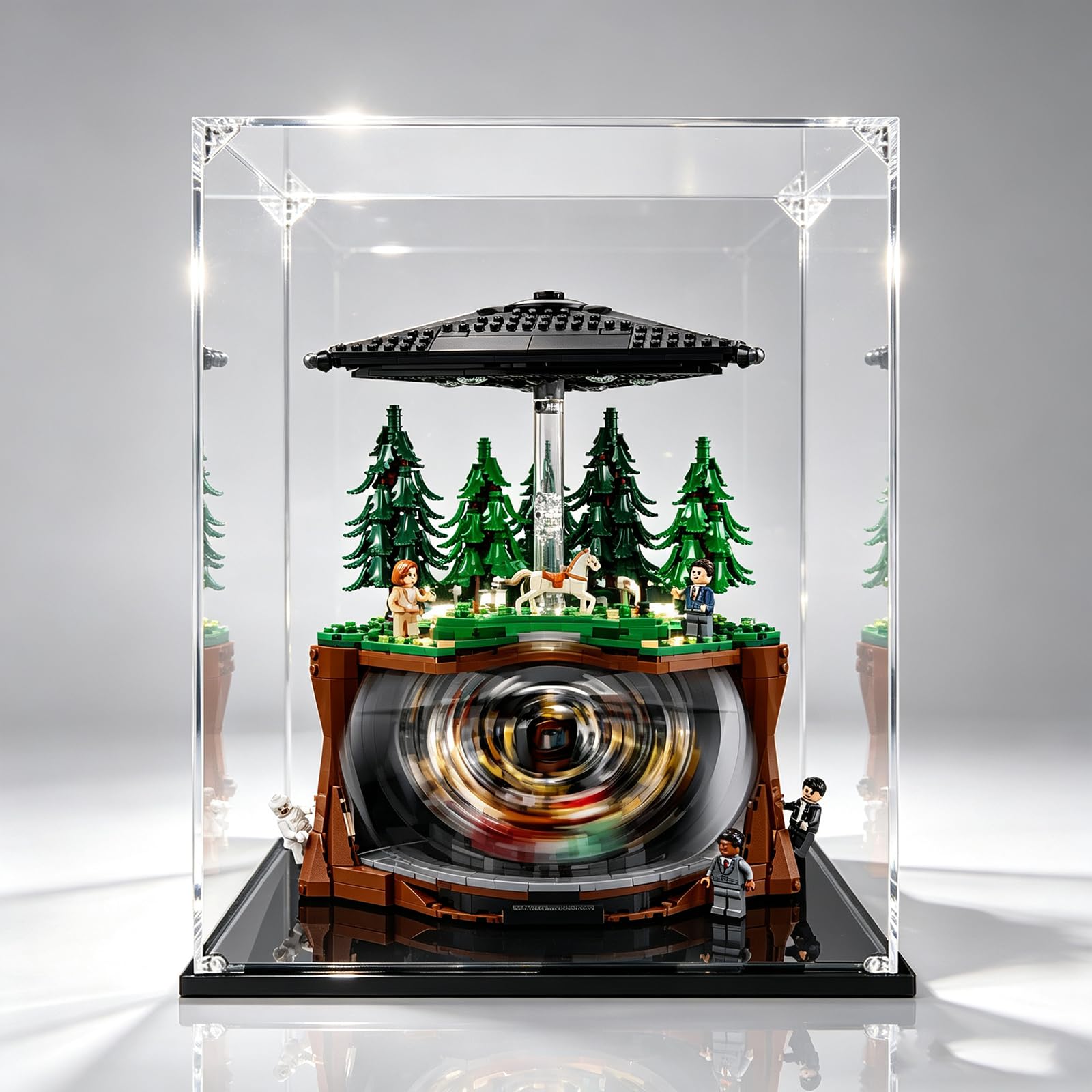 Wysokiej jakości gablota do Lego 21369 X-Files figurka (przezroczysta)