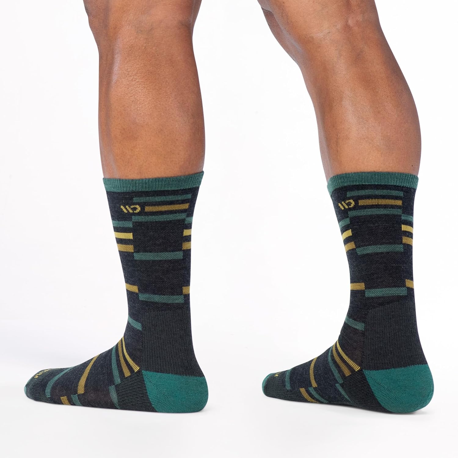 Wide Open Crew Socks for Men Merino Wool Midweight