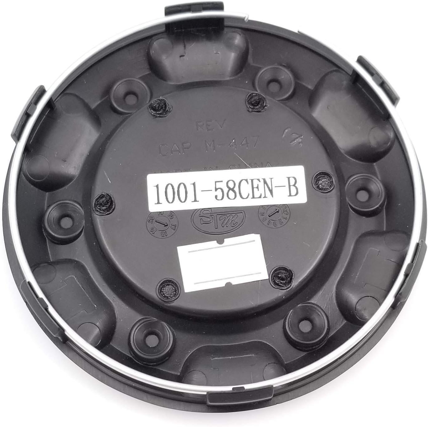 Fuel Matte Black Custom Wheel Center Cap ONE (1) M-447, 1001-58 : Automotive