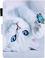 Vista 3 de Funda tipo libro para Kindle Paperwhite de 10ª/7ª/6ª/5ª generación, funda protectora ligera con ranuras para tarjetas, encendido automático