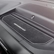 BETTERHUMZ Car Dashboard Storage Panel Pad Compatible with Ford F150 | 2021 2022 2023 2024 2025 for Alcantara Carbon Leather Anti-Slip Mat Interior Molding Accessories Suede Black