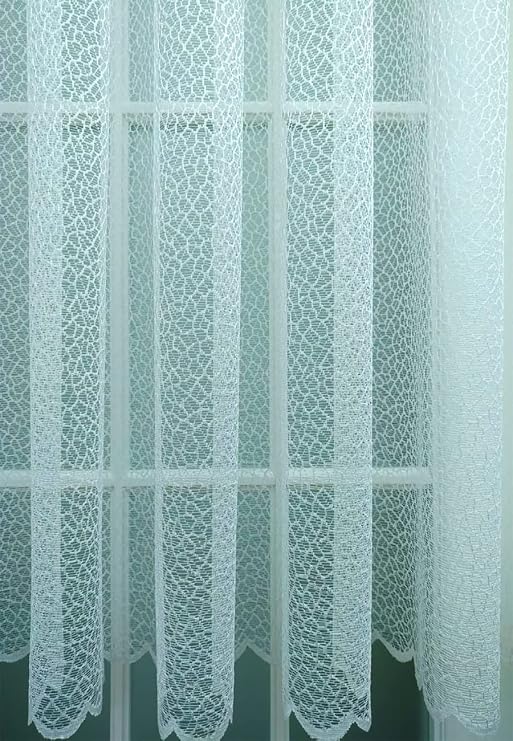 Evdepo Home Broken White Frequent Pleated Tulle Curtain 60 x 250 cm
