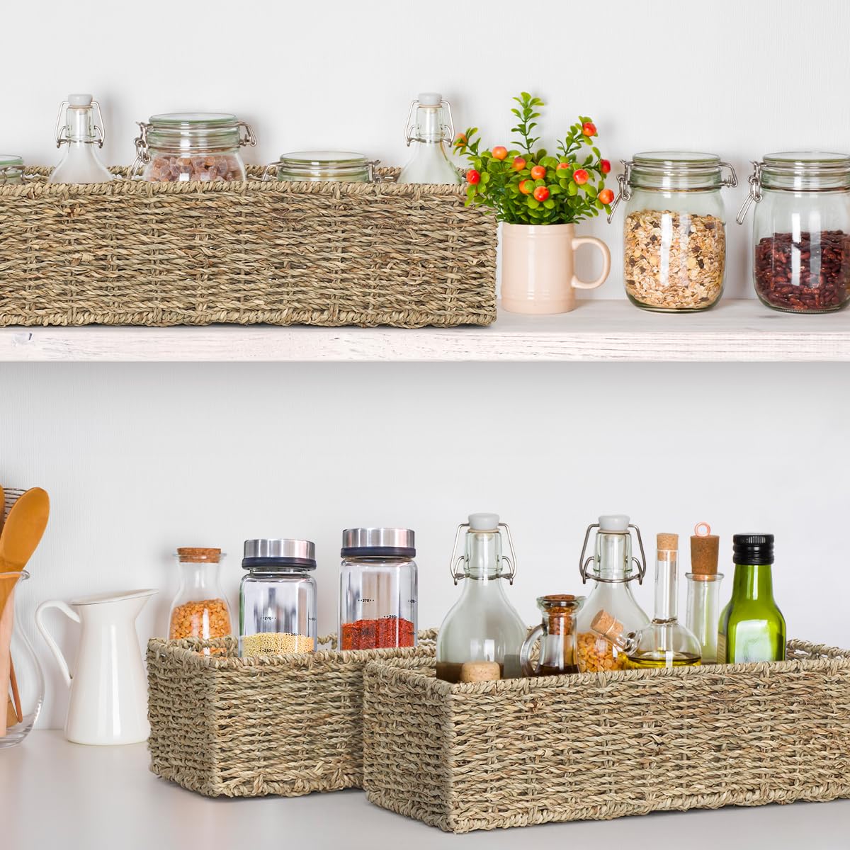 Lot De 2 Paniers DIAN Osier Naturel | Leroy Merlin