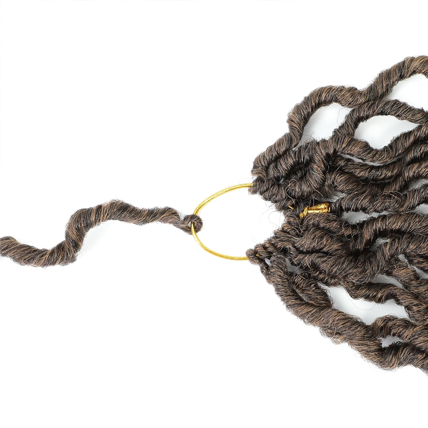 Karida Goddess Locs Crochet Hair 12 Inch, 8 Packs Upgraded Crochet Hair for Black Women, Pre Looped Crochet Faux Locs With Curly Ends (12 Inch (Pack of 8), T27#)