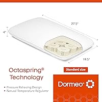 Vista 2 de Dormeo True Evolution Bed Pillow - Low Profile Flat Cooling Pillow with Breathable Technology, for Stomach and Back Sleepers