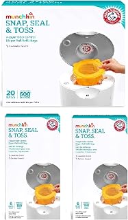 Arm & Hammer Diaper Pail Refills 2x 6 Count & 1x 20 Count, Total 32 Count