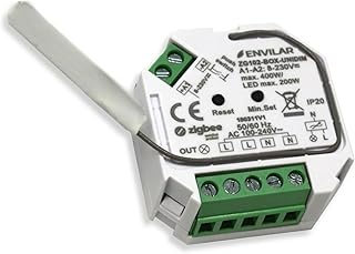 Zigbee 3.0 LED Dimmer 230V Unterputz – Smart Home Dimmer Schalter kompatibel mit Philips Hue, IKEA & Homey – Dimmaktor für Taster (0-200W) – Kompakter Zigbee Schalter (1)