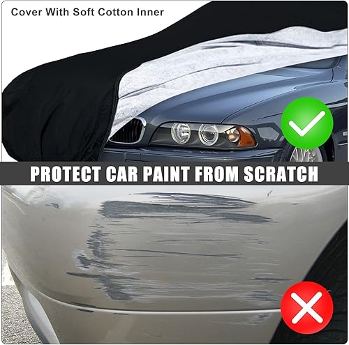 Miniatura 13 de Funda impermeable para automóvil compatible con BMW X5/X5 M, X6/X6 M 2007 - 2022, 210T 6 capas para todo tipo de clima con puerta con cremallera