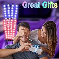 Vista 5 de Luces interiores de coche, tiras de luces LED de 5V con adaptador USB, kit de iluminación ambiental para coche, tiras de luces de cambio