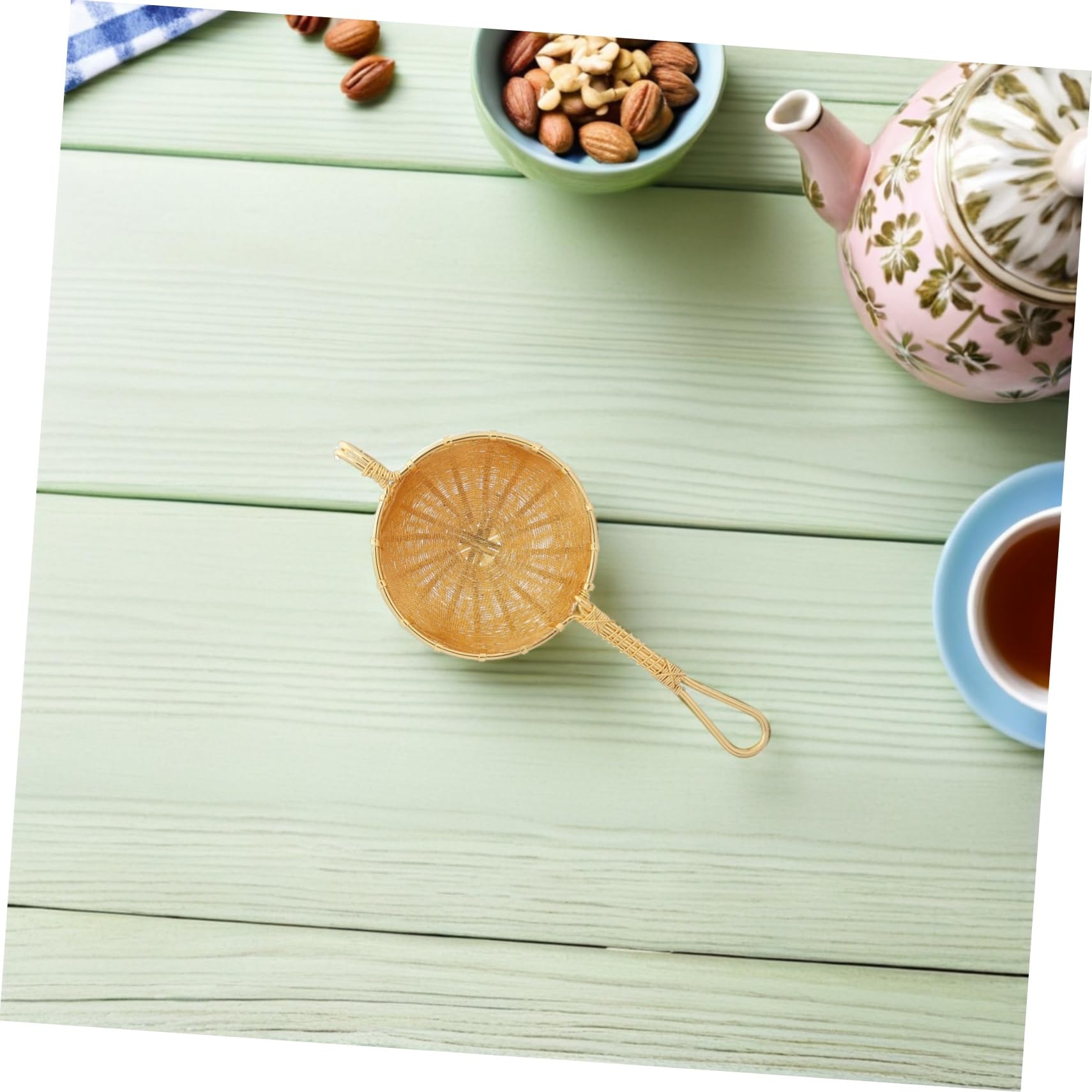 Cabilock Panier Infuseur à Thé Vrac avec Poignée Filtre à Mailles Fines Réutilisable Passoire à Thé pour Infusion
