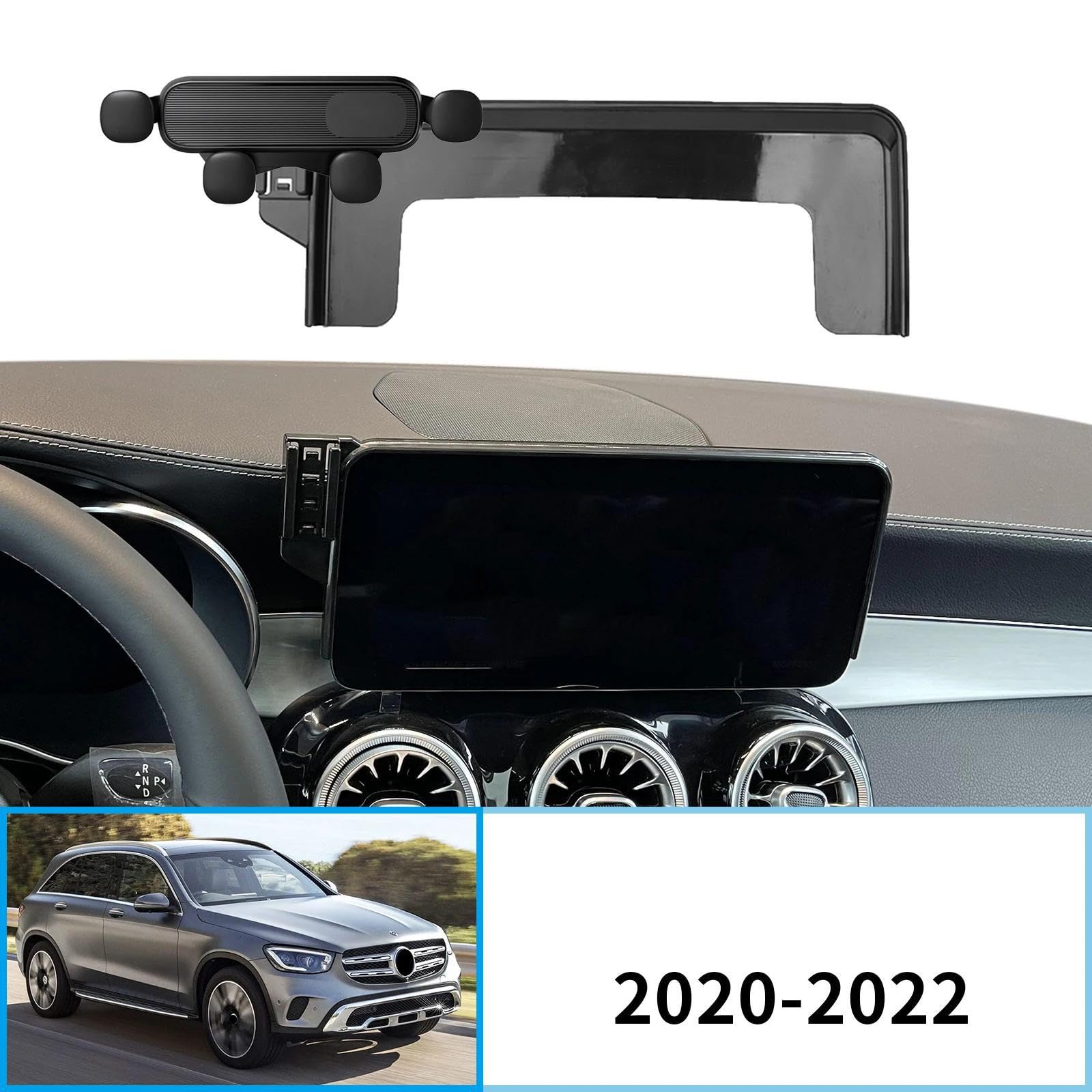 Uchwyt Samochodowy na Telefon dla Benz GLC300 AMG 63 S 2020-2022, uchwyt na telefon komórkowy dla samochodu, ekran, stała podstawa, stojak na nawigację GPS (podstawa i uchwyt 8)