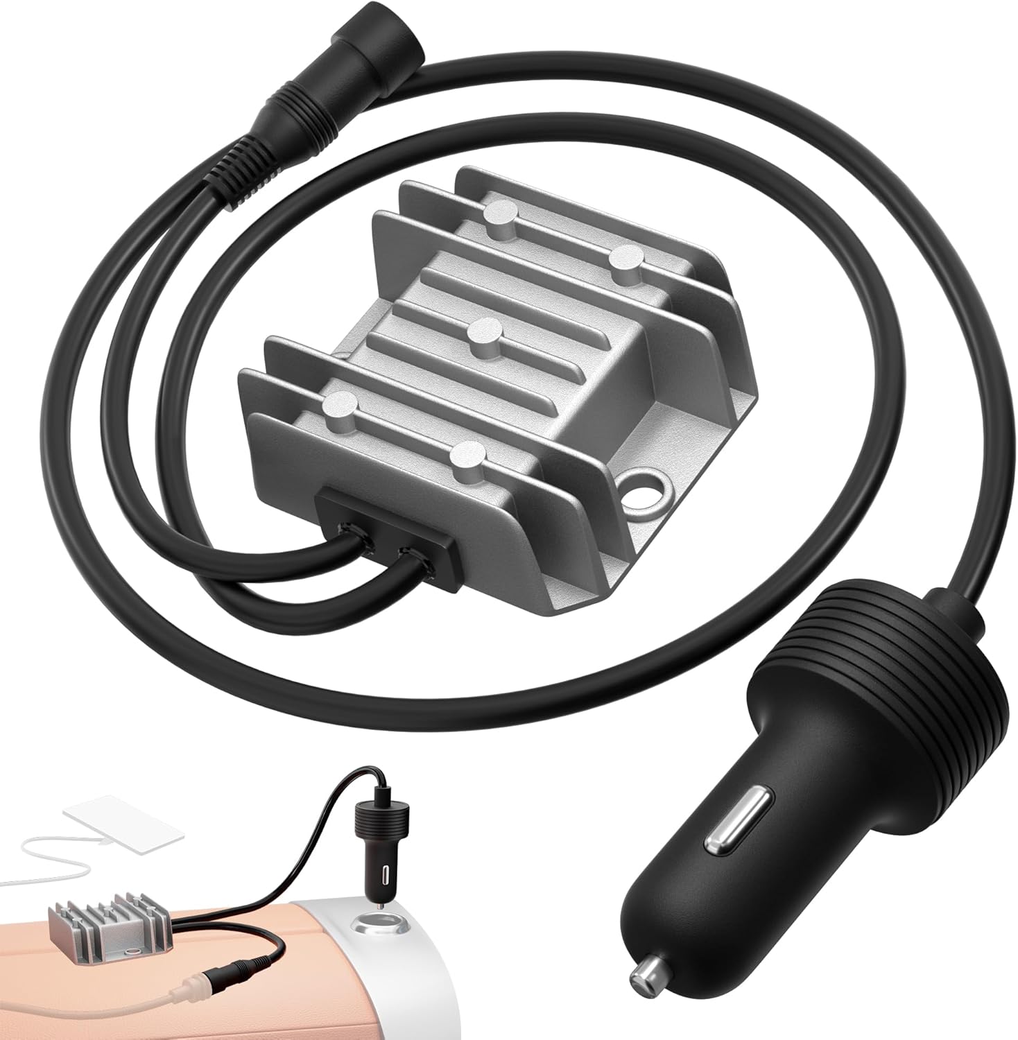 Starlink Mini Step Up Cigarette Lighter Power Adapter,Starlink Cigarette Lighter,Starlink Mini Power Adapter,High-Efficiency 10V-28V to 30V Step-Up Converter Power Cord