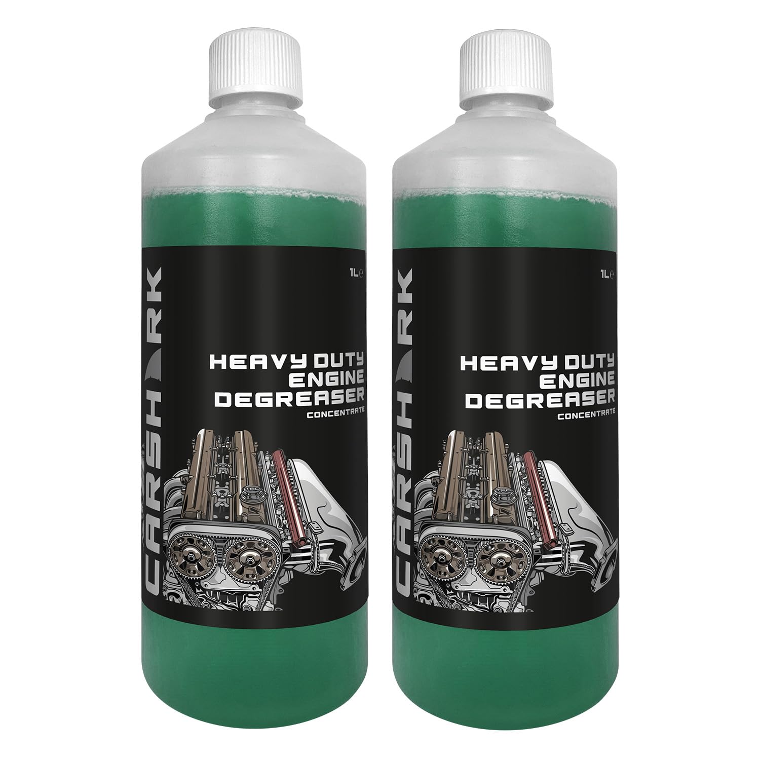 Engine Degreaser 2 x 1 Litre Concentrate, Heavy Duty Formula, Use on All Engines