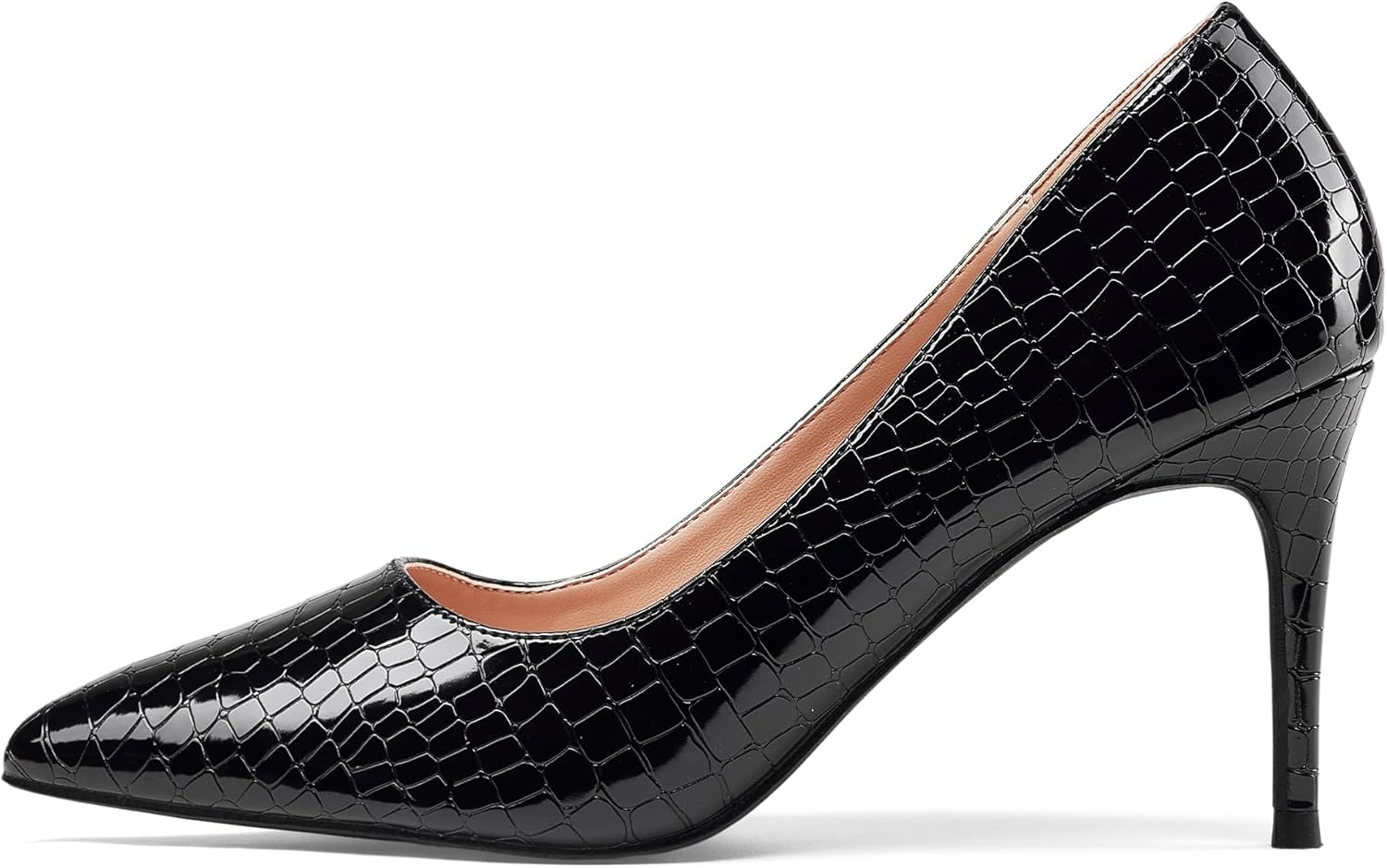 Elisabet Tang 3 in Classic Pointy Pull on Heeled Wedding Pumps - Comfortable Stiletto Closed Toe Dress Heels for Prom Work