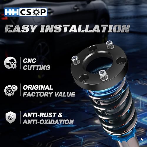 Miniatura 10 de HHCSOP Kit de elevación de nivelación delantera de 3 pulgadas para Chevy Silverado 1500 GMC Sierra 1500 2WD 4WD, kit de nivelación de espaciador de