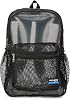 K-Cliffs Heavy Duty Mesh Backpack Quality Classic Student Net Bookbag Durable See Through Simple Netting Daypack Basic School Bag Black