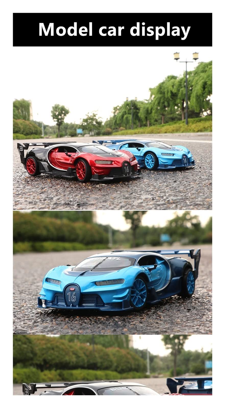 Amazon.co.jp: ミニカー スケールモデルカー 1:24 ブガッティ VISION