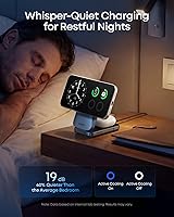 Vista 6 de Anker Prime - Estación de carga inalámbrica 3 en 1, compatible con soporte de cargador MagSafe, cargador plegable con certificación Qi2.2 de 25 W