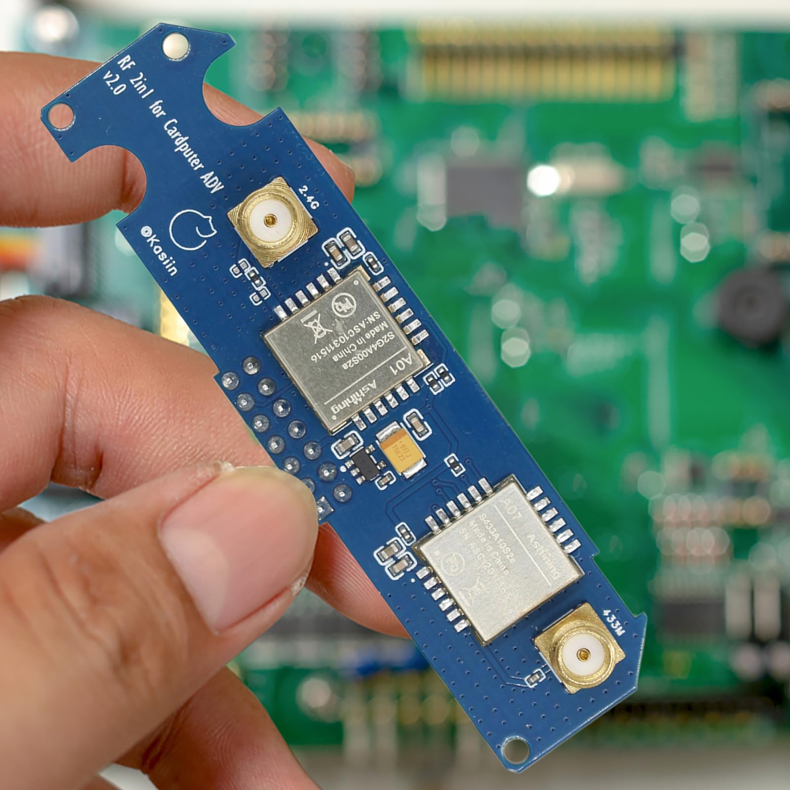 Genérico para M5stack Cardputer NRF24 y CC1101 Dual Bandas Board Enhanced Antenna Stability Tool 2.4G/433M Signale Antennenverbesserungsboards