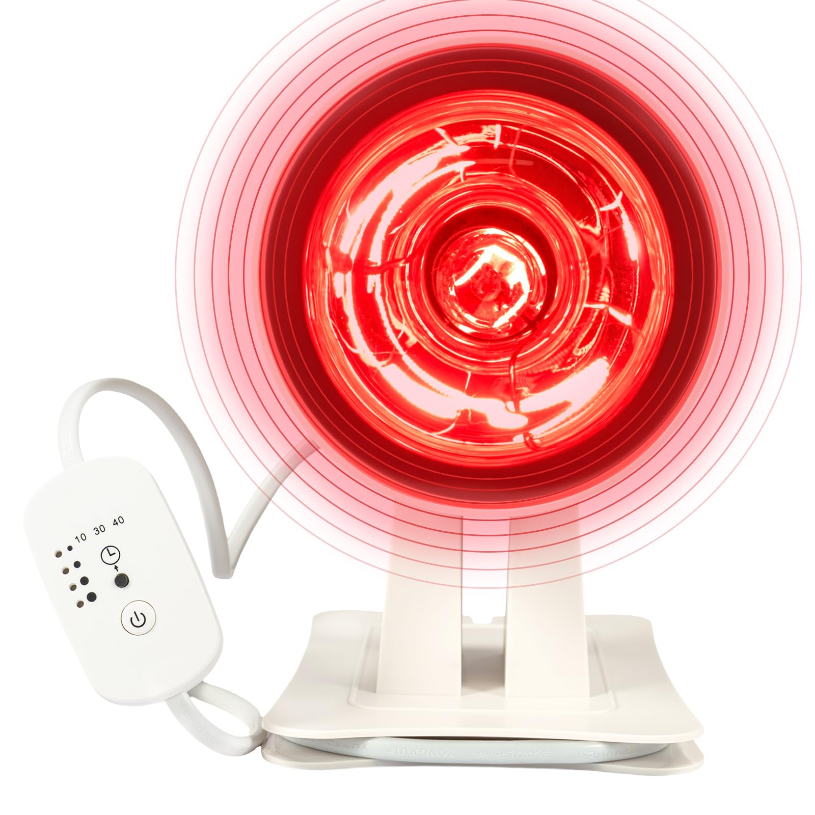 Youyijia Rotlichtlampe 150Watt Infrarotlampe Infrarot Wärmelampe mit Timer | Dimmer für entspannende Wärme, Lockerung & allgemeines Wohlbefinden Die Rotlicht Infrarotlampe perfekt für Zuhause