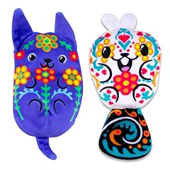 Dogs vs Squirls - Marigold Sugar - 2-Pack - 4 Amazon Exclusive Squishy Bean Filled Plushies - Collect