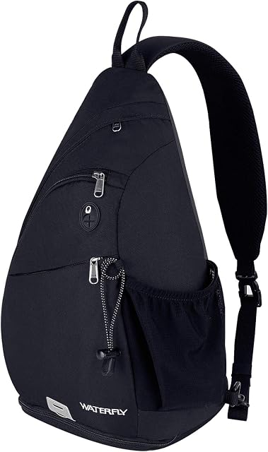 Waterfly Sling Backpack, Chest Bag Shoulder Crossbody Bag Triangle Backpack for Men Women Outdoor Travelling Cycling Hiking Running
