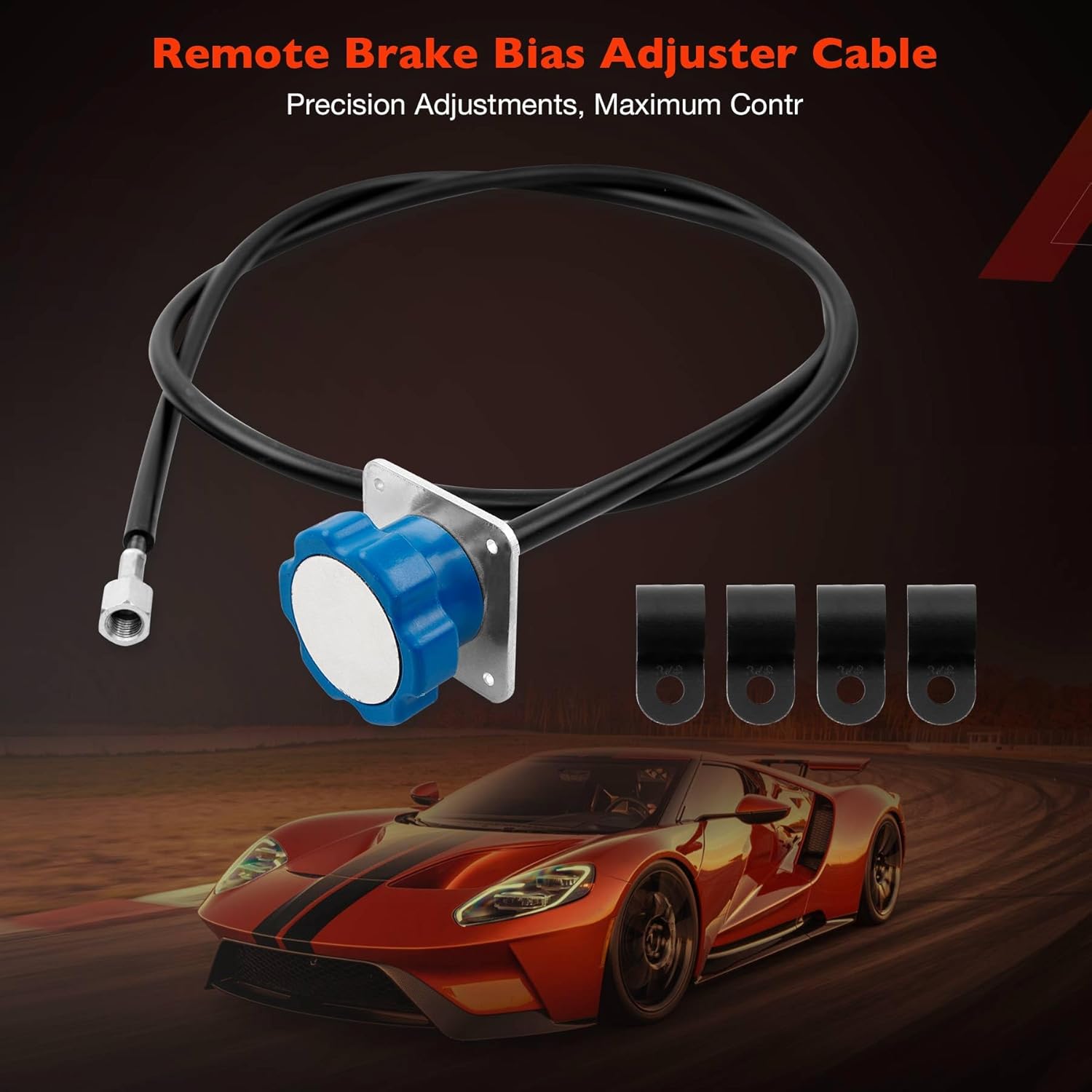 Upgraded 340-4990 Remote Brake Bias Adjuster Cable- 5-Foot Length, 3/8-24 Thread- Replacement for Willwood Remote Brake Bias Adjuster Cable