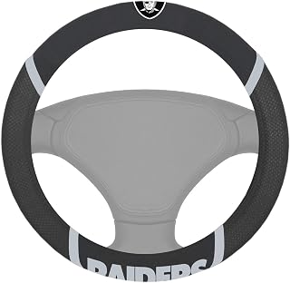 FANMATS NFL Unisex-Adult Embroidered Steering Wheel Cover