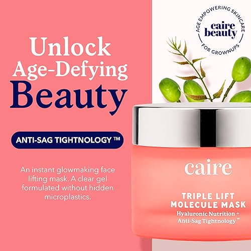 Miniatura 2 de Caire Beauty - Mascarilla de gel de ácido hialurónico antienvejecimiento para levantamiento de cara mascarilla de gel hidratante para cara cuello y