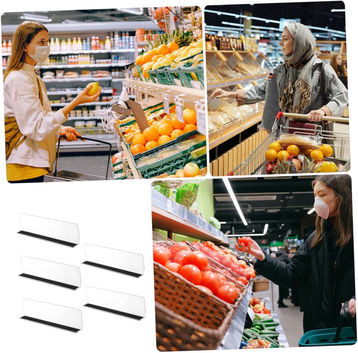 PRETYZOOM 50pcs Shelf Dividers for Supermarkets Classification Baffles for Efficient Organization Stores Kitchens and Homes Not Yellowing Storage