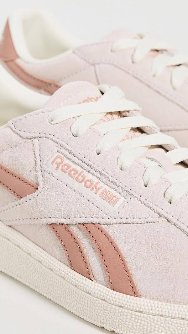 Reebok Women's Club C Grounds UK Sneaker, Luxe Grey/Pink Clay/Chalk, Women's Size 8 by Reebok - Used condition - Image 4